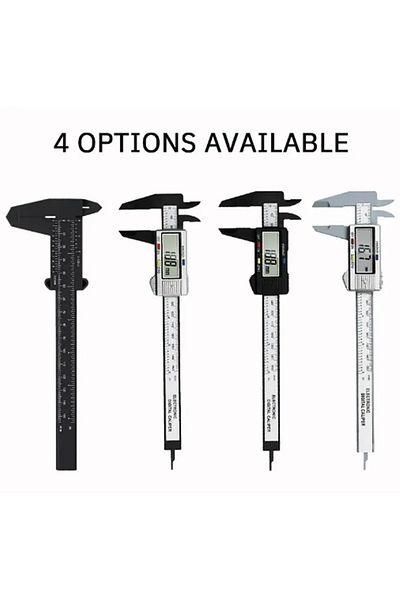 Choice 1PCS Plastic Vernier Caliper Digital Display Caliper Mini Text Play Caliper Student Vernier Ruler...