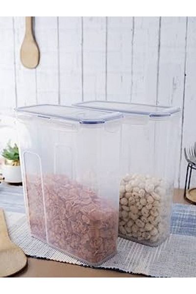 Lock & Lock Container Food Two Pieces Set _ Beige Cap | 3 PC