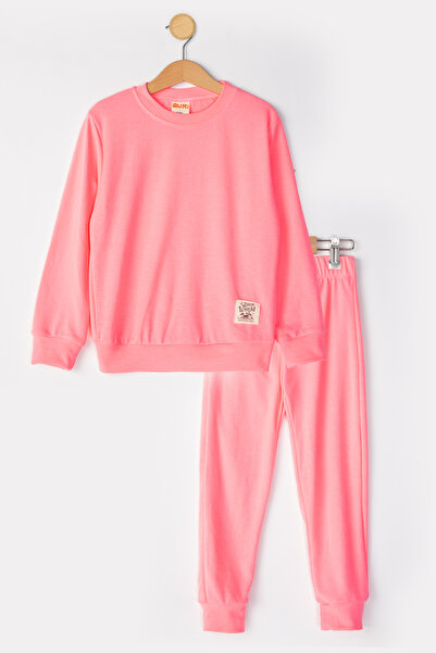 MUTTİ Basic Embroidered 2 Thread Crew Neck Εποχιακή παιδική φόρμα