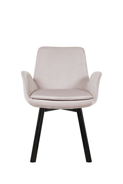 MARKAELZ SİYAH METAL AYAKLI SALON/MUTFAK SANDALYESİ PESCADO (BABYFACE)