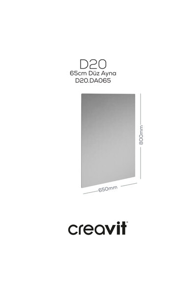 Creavit D20 65 cm Düz Ayna