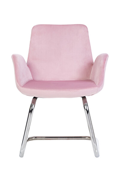 MARKAELZ Krom Metal Ayaklı Pescado Sandalye Misafir Koltuğu Bekleme Koltuğu