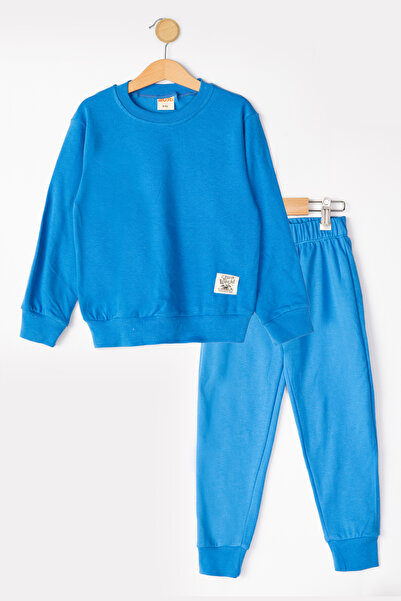 MUTTİ Basic Embroidered 2 Thread Crew Neck Εποχιακή παιδική φόρμα