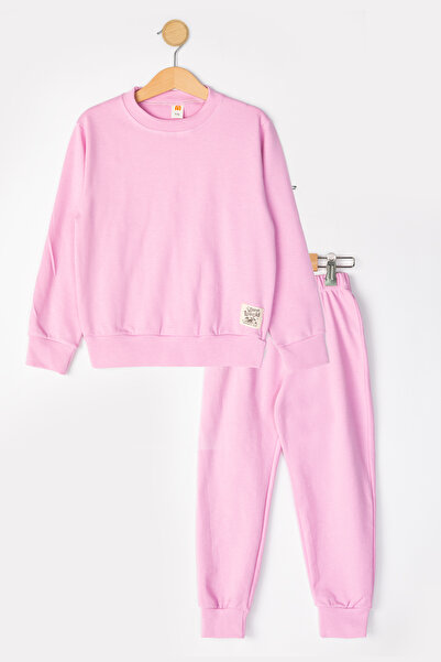 MUTTİ Basic Embroidered 2 Thread Crew Neck Εποχιακή παιδική φόρμα