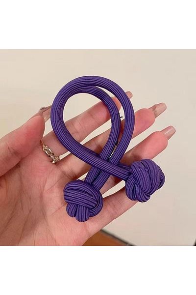 So Much Accesories New Model Large Size - Tight Elastic Buckle Purple