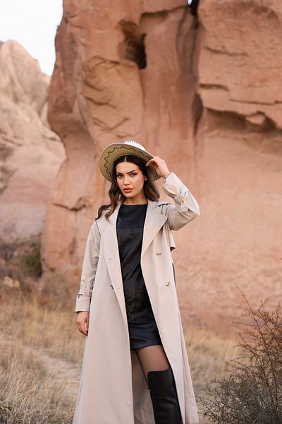 SahraAfra Parrot Oversize Trench Coat