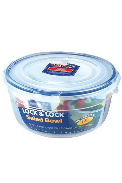 Lock & Lock Durable Plastic Food Container, 1 Liter Capacity | 3 PC