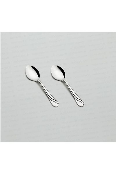 Nehir Sapphire Tea Spoon - 6 Stainless Steel Tea Spoon 18/10