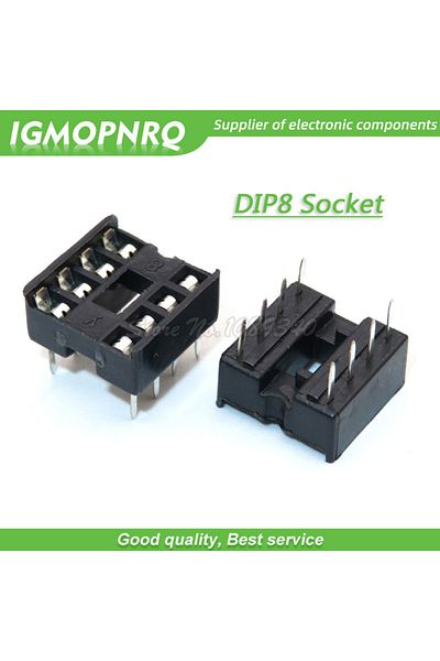 Choice 60PCS 8pin DIP IC sockets Adaptor Solder Type 8 pin New Original Free Shipping
