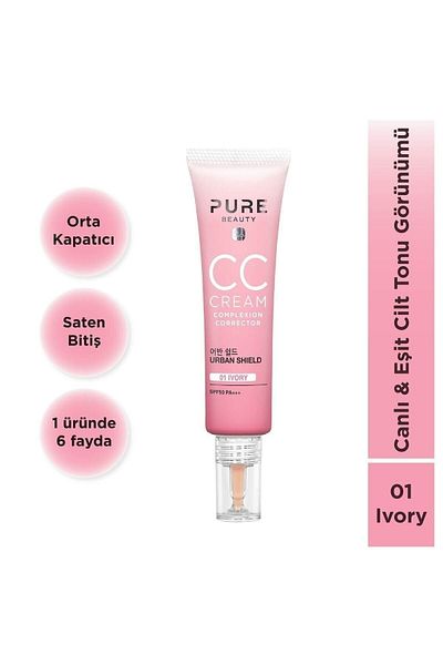 PURE BEAUTY Ivory Cc Cream-0Cc5 - Smooth High Concealer Finish, Soft Creamy Structure Eleg.2632
