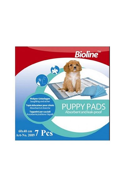 Bioline Puppy Training Pads, 60x40cm, 7 Pieces