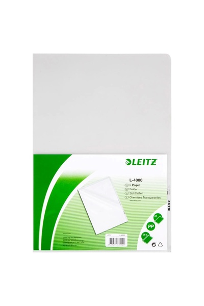 Leitz LEİTZ A4 Φάκελοι Αρχειοθέτησης με Ματ Φινίρισμα - 100 τεμάχια (L-4000)