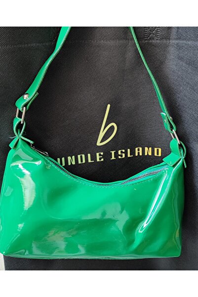 bundle island Geanta de umar dama din piele lacuita - un singur compartiment S3438