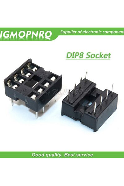 Choice 60PCS 8pin DIP IC sockets Adaptor Solder Type 8 pin New Original Free Shipping