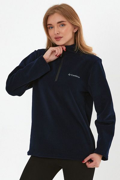 BLUETIFUL صوف نسائي نصف سحاب باللون الأزرق الداكن 1207 - أزرق داكن