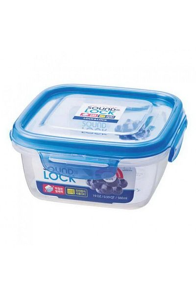 Lock & Lock Durable Plastic Food Container, 560 ml Capacity | 6 PC
