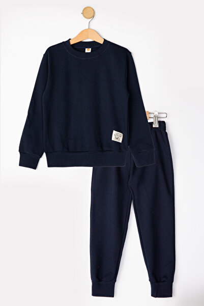 MUTTİ Basic Embroidered 2 Thread Crew Neck Εποχιακή παιδική φόρμα