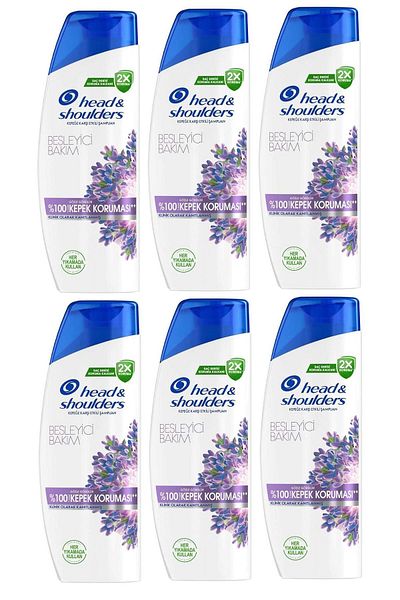 Head&Shoulders Head & Shoulders 330 Ml Shampoo - 1-1 Nourishing, Care X 6 Pieces