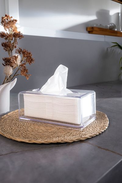 Ecolux Clear Napkin Organizer - Decorative Crystal Napkin Holder - Ec-4041424344