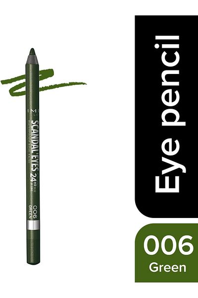 Rimmel Scandaleyes Waterproof Kohl Kajal Liner - 006 - Green, 1.3g