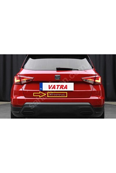 EDEXPORT Seat Arona 1.0 EcoTSI FR 2022-2024 Uyumlu Arona Krom Bagaj Yazısı 3M...