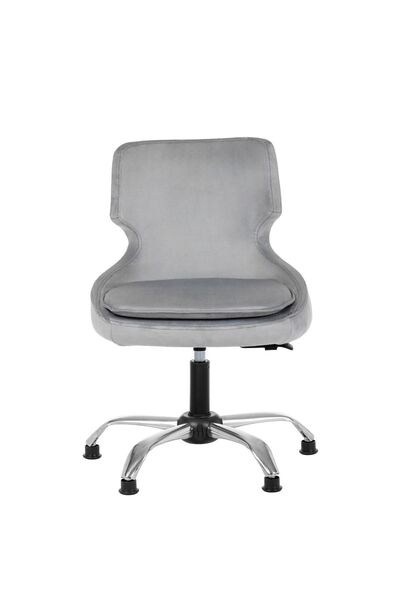 MARKAELZ Krom Metal Ayaklı Ofis Çocuk Odası Çalışma Sandalyesi (ayarlanilabil...