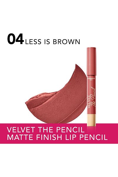 Bourjois Velvet the Pencil - 04 - Less Is Brown, 3g