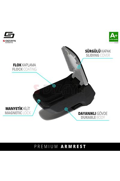 S Dizayn Cli̇o 5 Tool Special Arm Rest S Design Armrest 2019 Year and Lattern