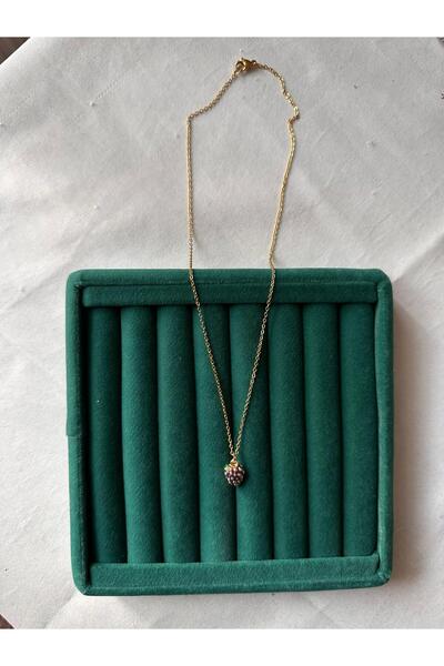 MİOSA %100 Çelik 14K Altın Kaplama Fruit Serisi Çelik Kolye