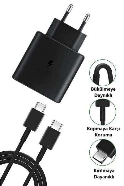 TOYFEST Hızlı Şarj Edebilen TYPE C uçlu Şarj Aleti 65W Siyah