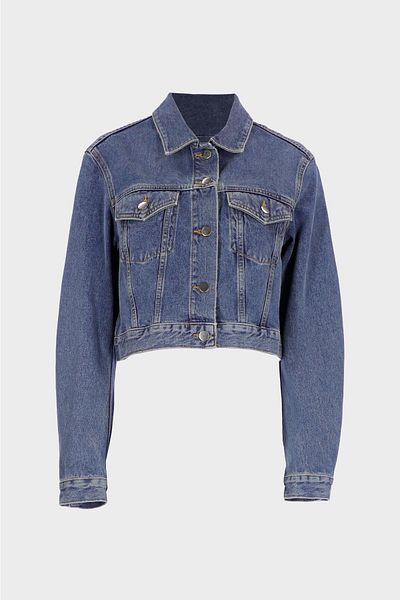 CROSS JEANS Light Blue Slim Fit Women's Jean Jacket - C 4538-241