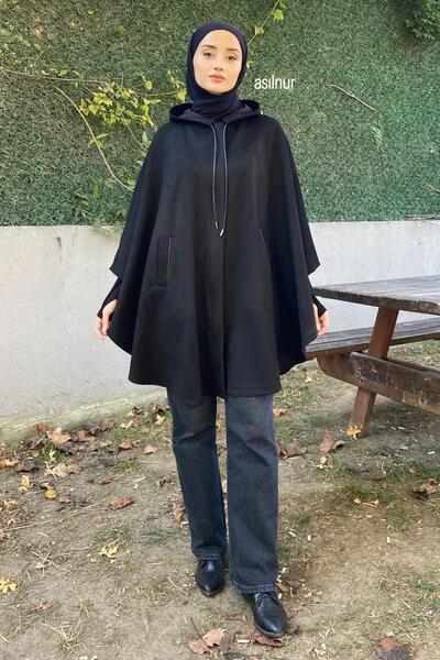 ASİLNUR المعطف من جلد الغزال الأسود