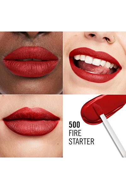 Rimmel Lasting Mega Matte Liquid Lipstick - 500 - Fire Starter, 7.4ml