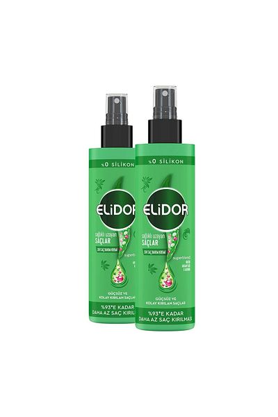 Elidor Superblend 200ml X2 Healthy Growth Hair Care Cream - Biotin, Argan Oil and Arginine