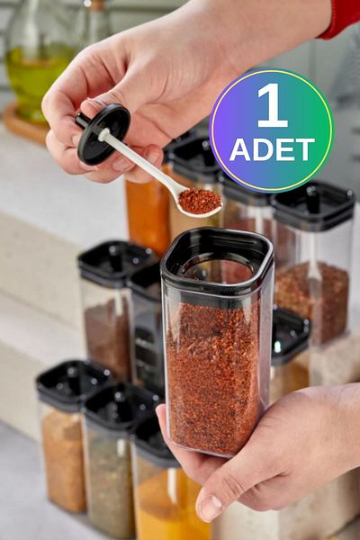 WAPPA 1 Piece Spice Bowl Set with Lid and Spoon 300 ml