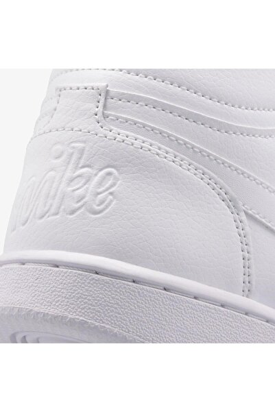 Nike Ebernon Mid Triple Leather Unisex Sneaker Γνήσιο δέρμα ψηλά αθλητικά παπούτσια Λευκό