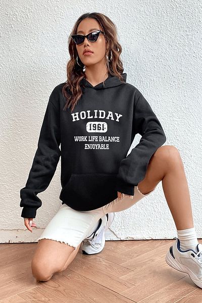 Moda Glo Holiday printed Unisex Oversize φούτερ