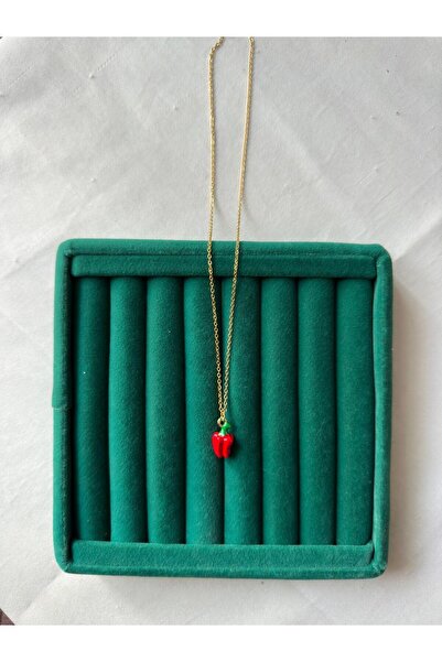 MİOSA %100 Çelik 14K Altın Kaplama Fruit Serisi Çelik Kolye