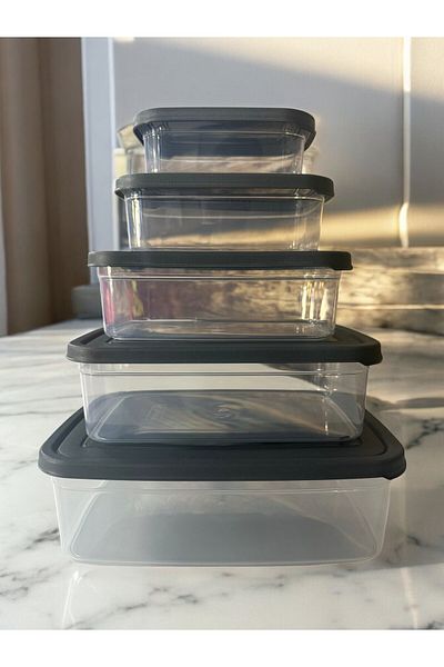 RETRO ART Trendy 5-Piece Storage Container Set