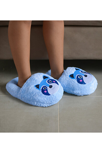 Pandamkee Paptex Cute Animal Patterned Loose Size Plush Slippers