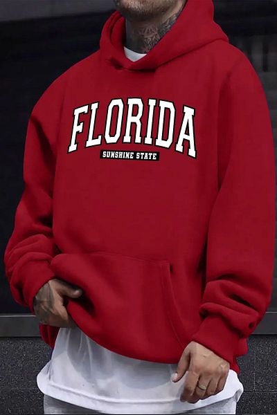 Moda Glo Florida Printed Oversize Sweatshirt