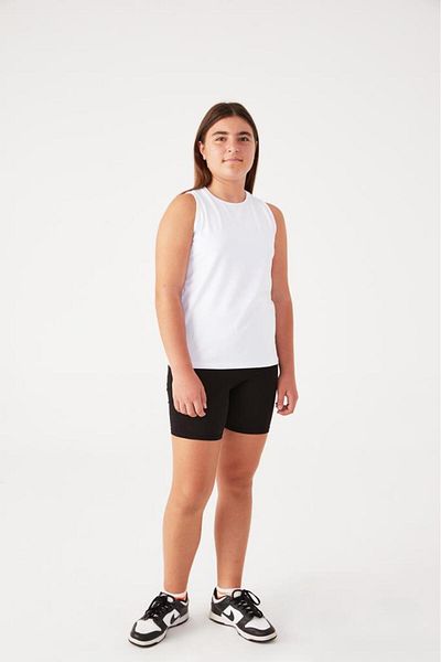 Almila Crew Neck Cotton Basic Παιδικό μηδενικό μανίκι 2009