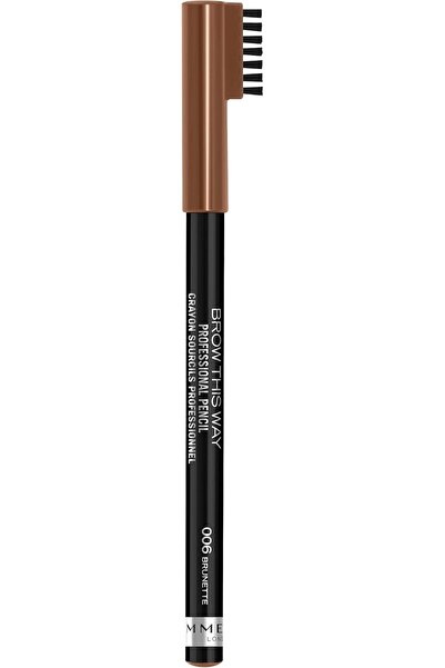 Rimmel Brow This Way Professional Eyebrow Pencil - 006 - Brunette, 1.4g