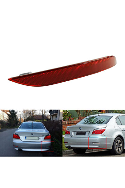 Choice Right Side Red Lens Rear Bumper Reflector Tail No Light For BMW 5-Series E60 E61 2003-2007