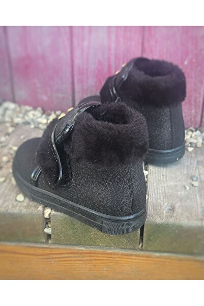 Surpie Shoes Kürk Detaylı Ortopedik Kız Çocuk Bot