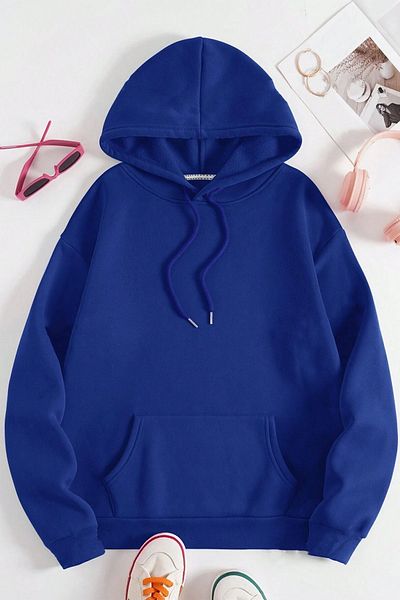 Moda Glo Уникален голям суитшърт с щампа