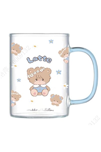Miniso Mikko Lisanslı Borosilikat Cam Bardak (420ml) - Latte