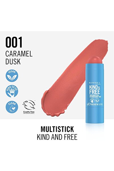 Rimmel London Kind & Free Multi-Stick - 001 - Caramel Dusk, 5g