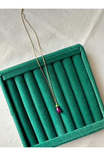 MİOSA %100 Çelik 14K Altın Kaplama Fruit Serisi Çelik Kolye