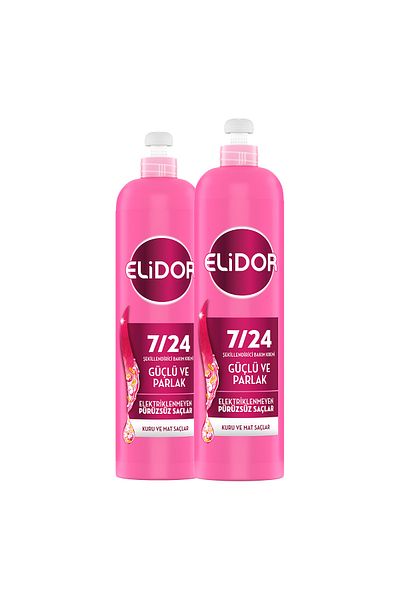 Elidor 24/7 Hair Care Cream - Strong and Shiny Dry Matte Hair, 240 ml
